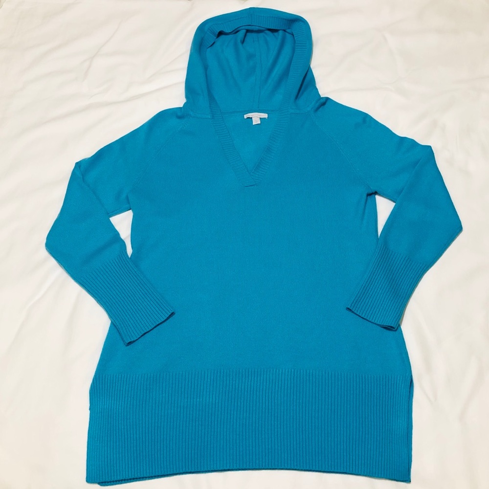 New York & Company Long Sleeve T-Shirt Like Hoodie